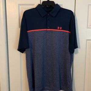 Under Armour The Playoff Golf Polo - Large Navy Blue